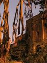 Behind the hillside palace, the crumbling, and overgrown Star Fort.
